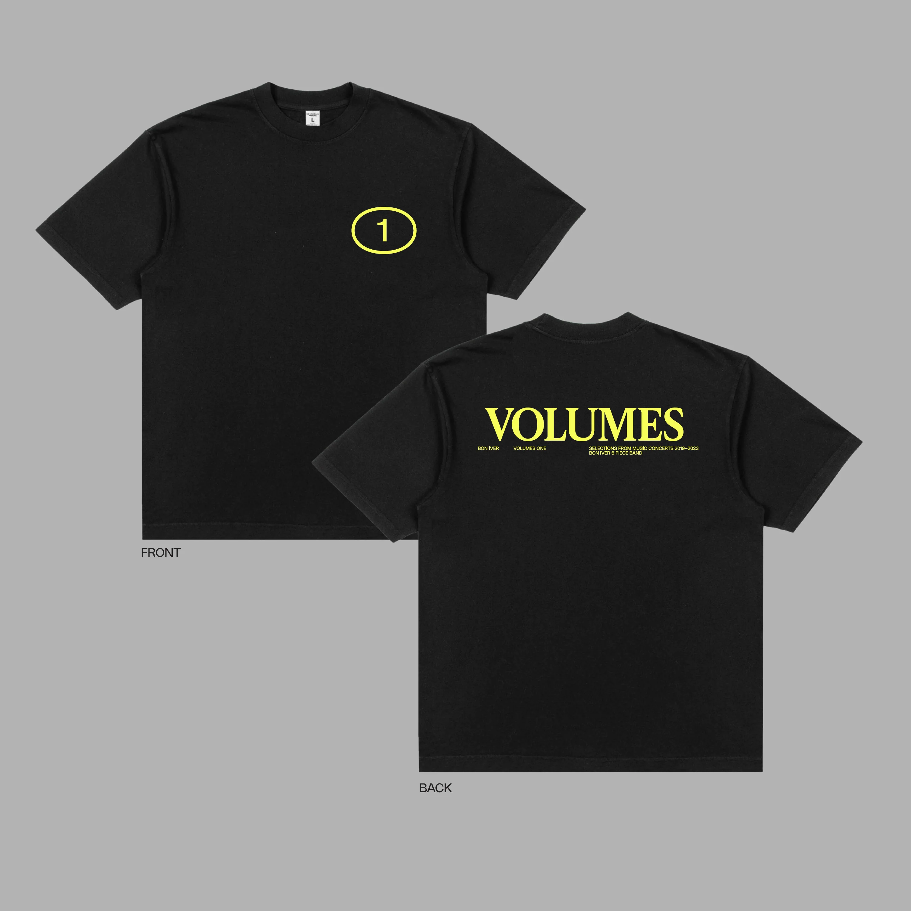 VOLUMES: ONE (SELECTIONS FROM MUSIC CONCERTS 2019-2023 BON IVER 6 PIECE BAND) Ducky Yellow Vinyl LP Fanpack - Image 3